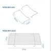 outdoor barbeque grills with foldable legs silver color in details with net & other accessories