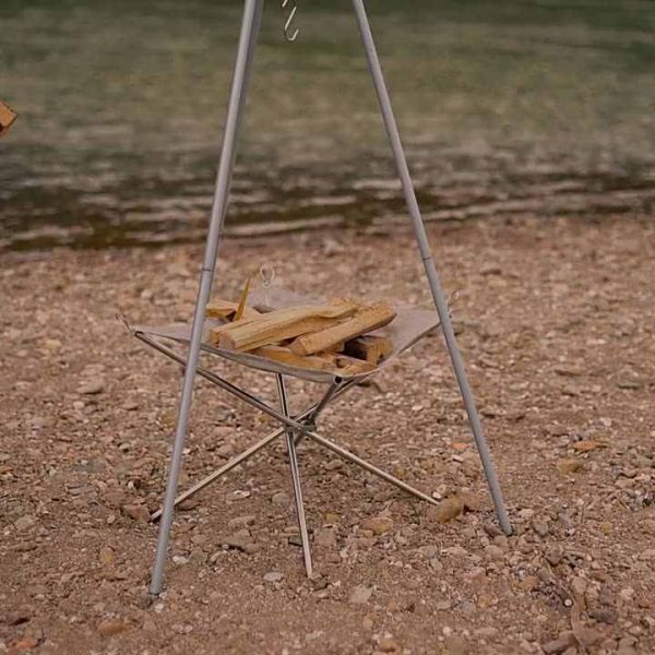 outdoor stripod stove, outdoor stove